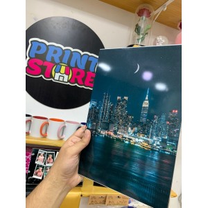 تابلوة خشب 10 مللي 20*30سم -طباعة على معدن