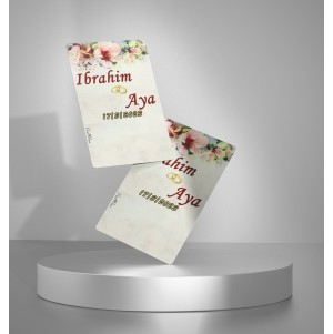 كرت توزيعات تصميم كود 1