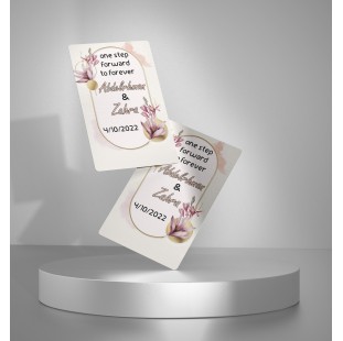 كرت توزيعات تصميم كود 2