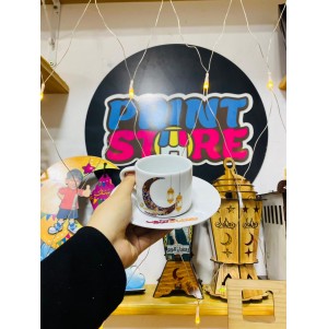 فنجان شاي بالطبق رمضان