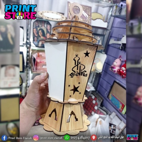 فانوس سداسي 30 سم طباعة وجهين